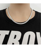 Men's Silver Serpentine Bone Chain