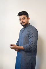 lassic Blue Kurta for Men | Elegant Festive Wear with Modern Fit