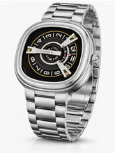 Series: Square Wandering Hour Display Analog Watch for Men