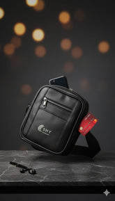 Raees Luxury Faux Leather Crossbody Sling Bag for Men - Stylish & Compact